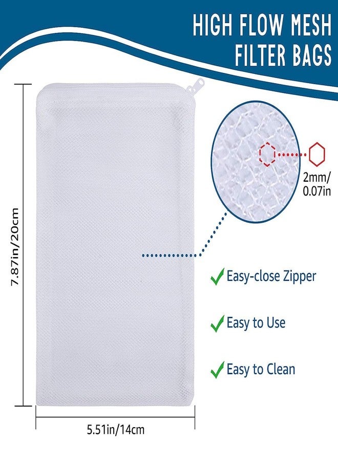 VAYINATO® Filter Media Bags 10 PCS (Black) Aquarium Mesh Nylon Filter Media Net Bags with Zipper for Pellet Carbon, Ammonia Remover, Ceramic Rings, Bio Balls, (500G) by Petzlifeworld - Image 3